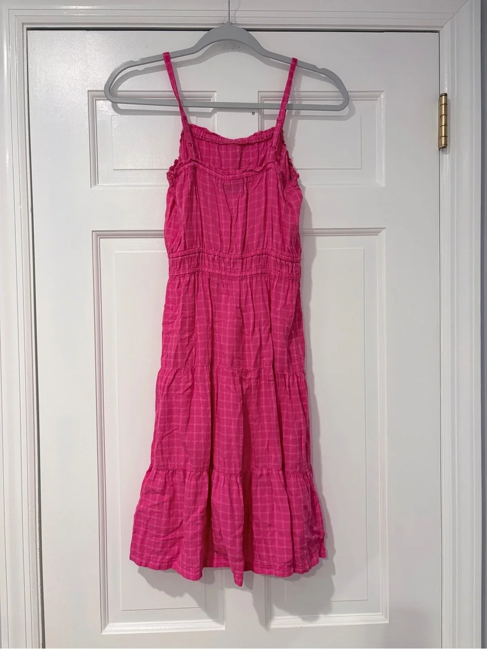 Old Navy Hot Pink Tiered Sundress